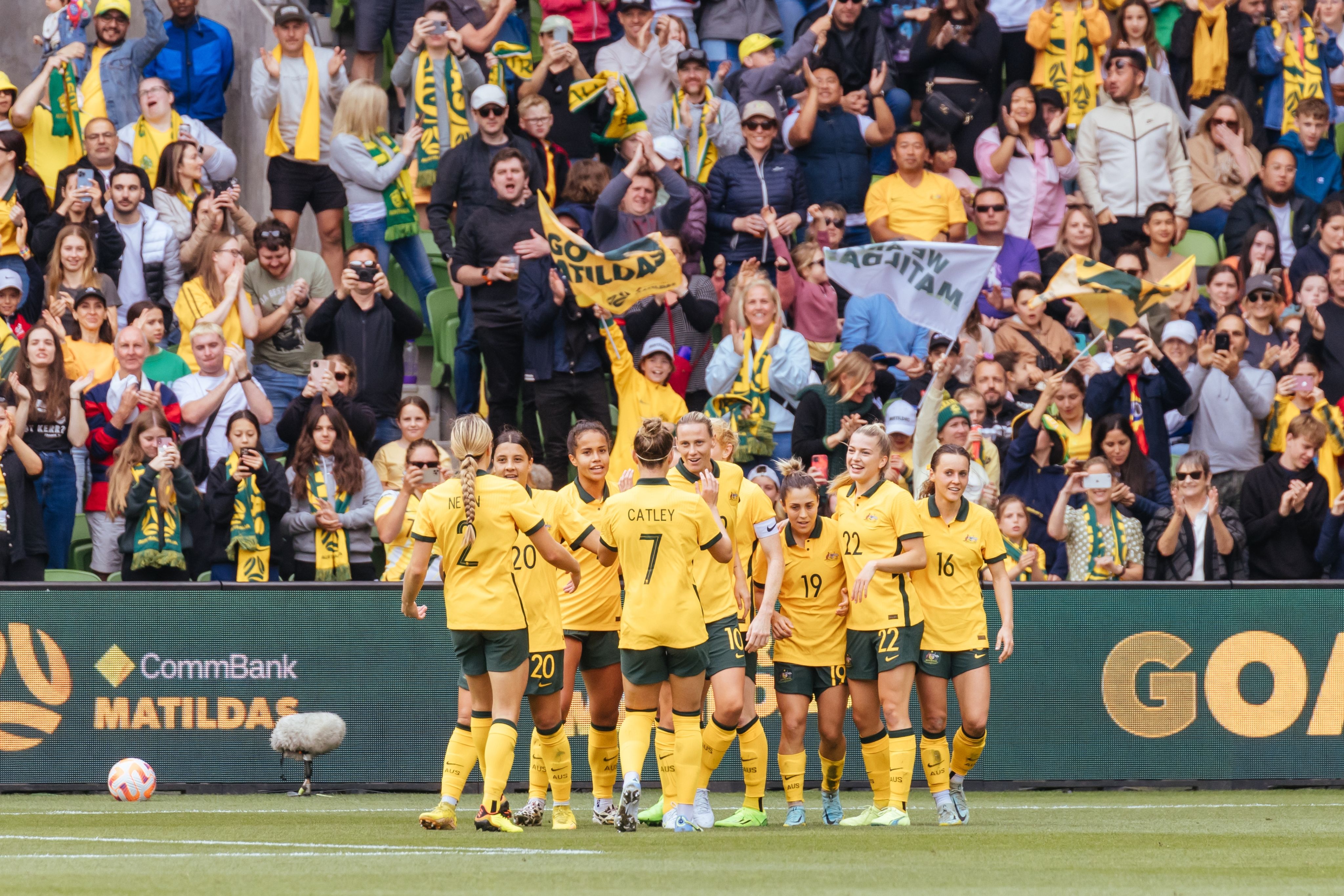 A team of soccer players