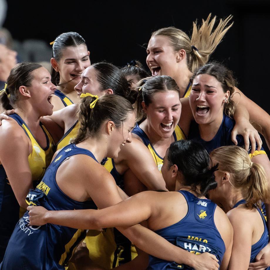 Netball GF celebrations