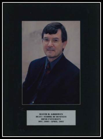 Photograph of past Dean of BBS, Professor David R Goodwin 