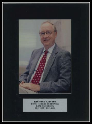 Photograph of past Dean of BBS, Professor Raymond P Byron