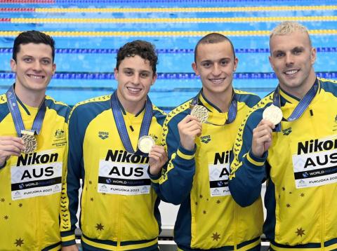 Aussie world champion relay team 