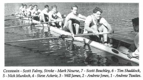 Tim Shaddock rowing