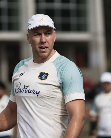 Angus Blyth in his Wallabies training kit