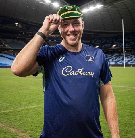 Angus Blyth Wallabies cap