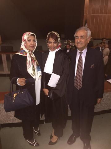 Hoda with Parents