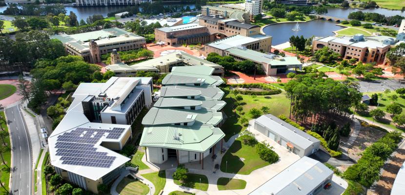 Aerial view of the Bond campus