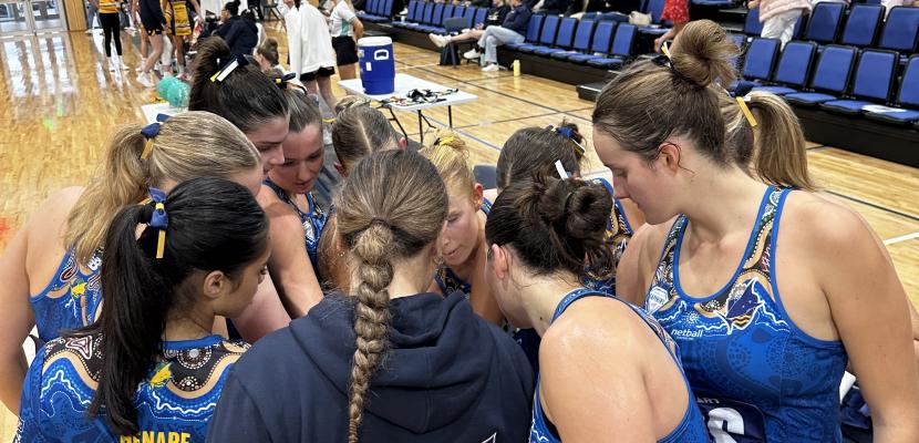 Netball huddle 
