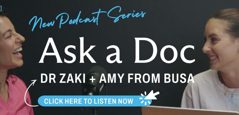 Banner for the Ask a Doc podcast series