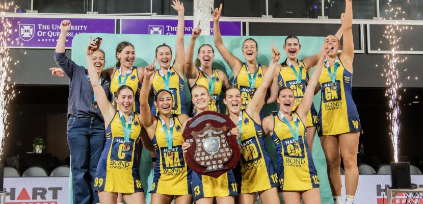 Netball grandfinal winning team