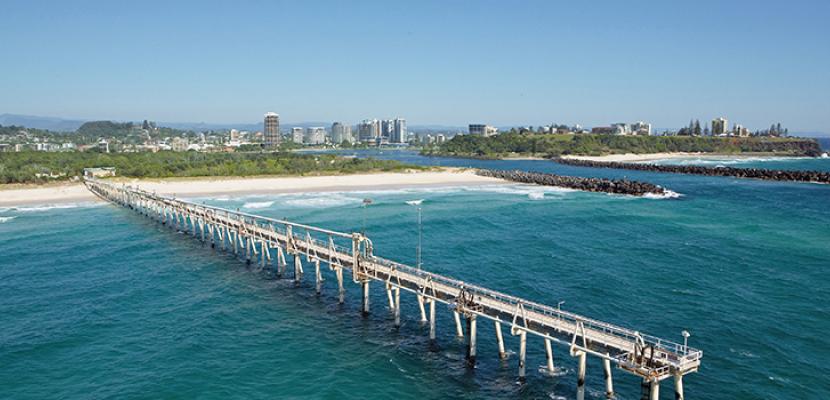The spit on the Gold Coast