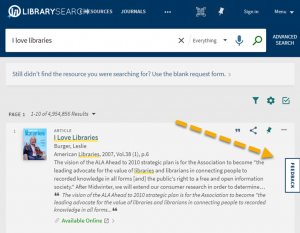 Screenshot: feedback button on right side of screen
