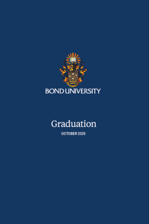 Front page of the graduation booklet