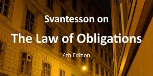 Svantesson on the Law of Obligations 4th edition book cover